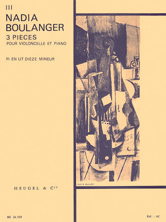 Three Pieces For Cello and Piano - Nadia Boulanger