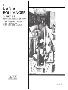 Three Pieces For Cello and Piano - Nadia Boulanger