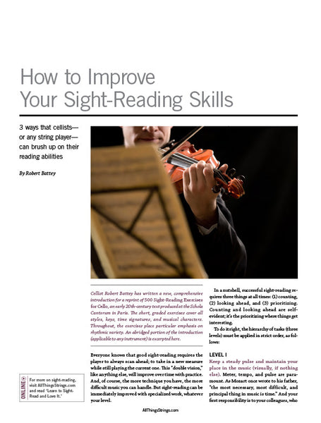 How to be a Better String Player – Improve Your Sight-Reading Skills