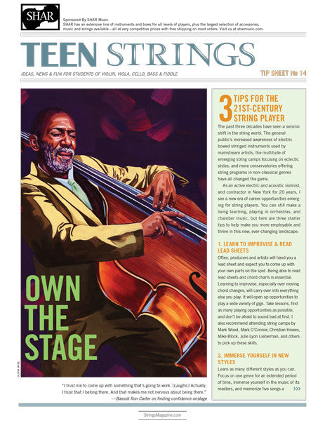 Teen Strings Tip Sheet #14: 3 Tips for the 21st Century String Player