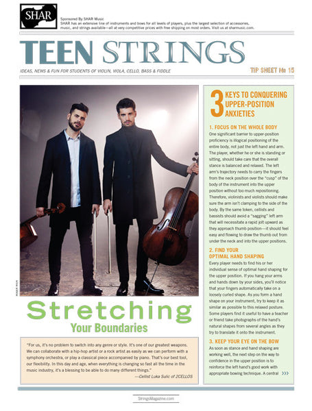 Teen Strings Tip Sheet #15: Stretching Your Boundaries – Strings Magazine