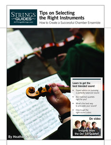 Creating a Successful Chamber Ensemble: Tips on Selecting the Right Instruments