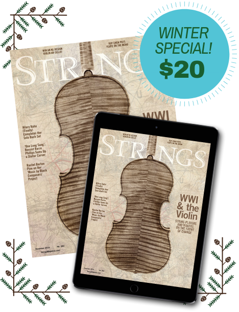 Strings Magazine Winter Subscription Sale